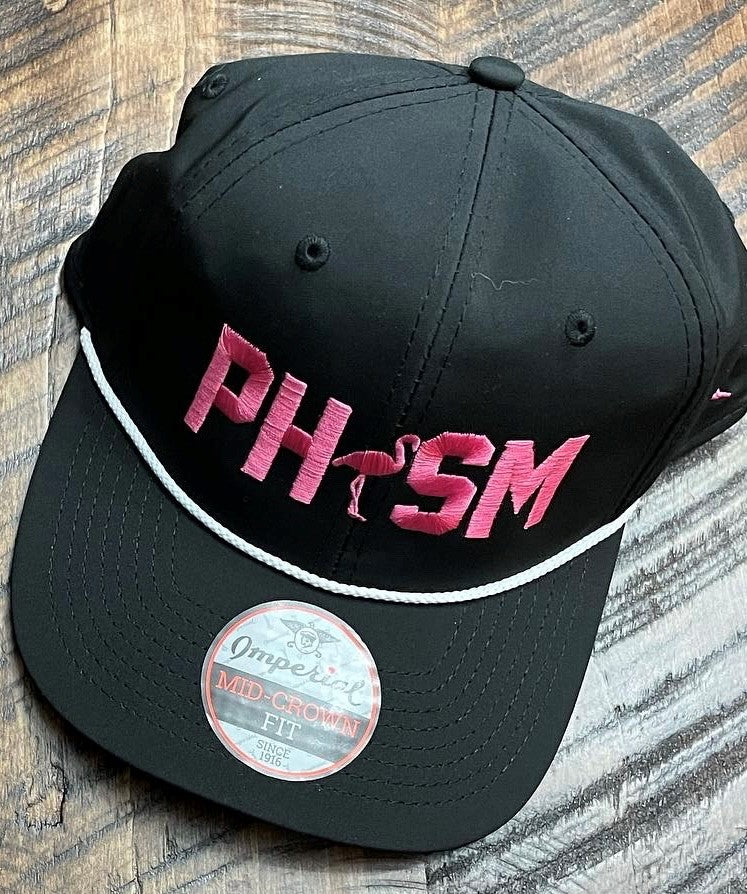 PHISM GOLF BILLBOARD ROPE HAT- BLACK