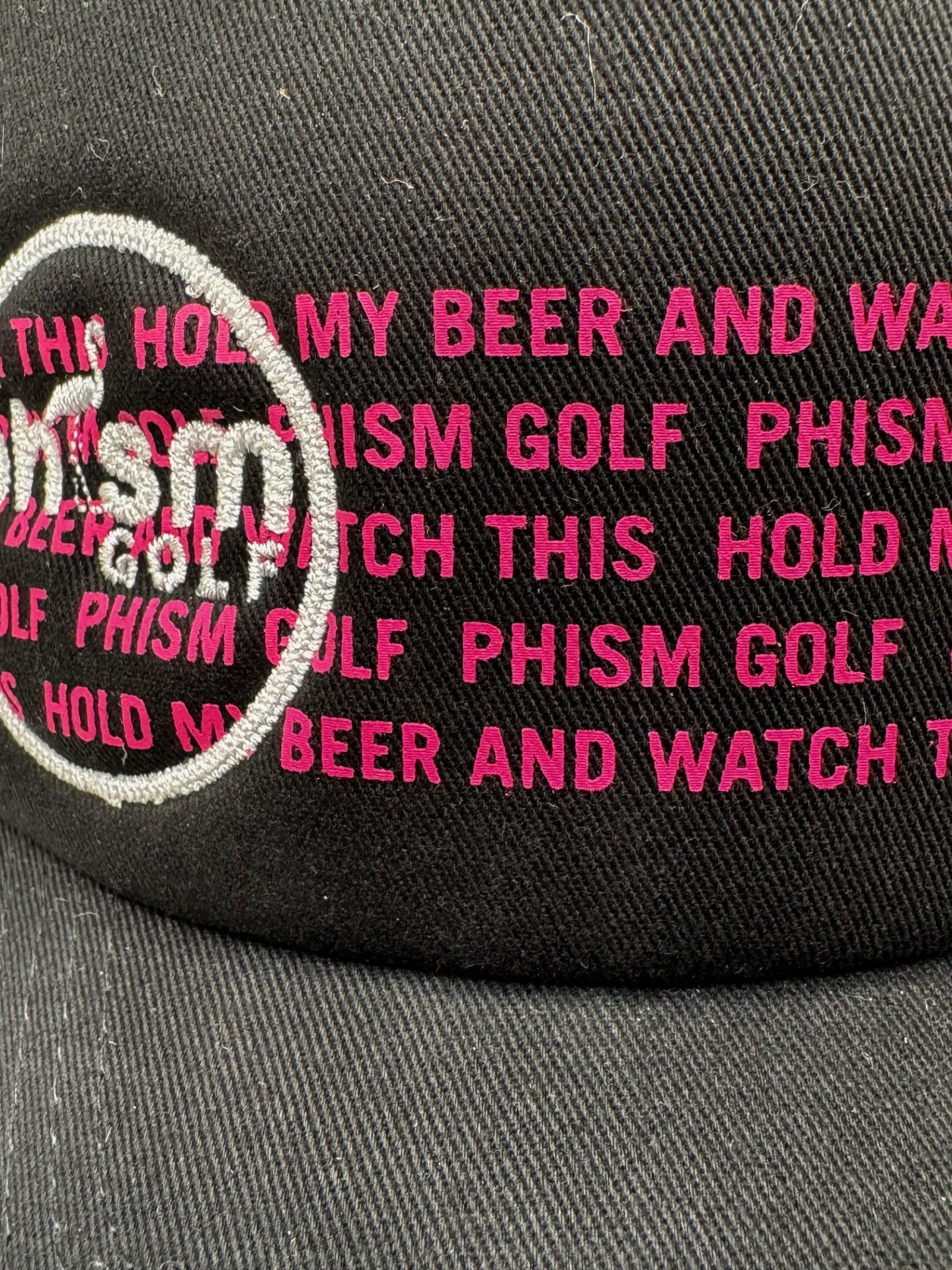 HOLD MY BEER HAT - BLACK