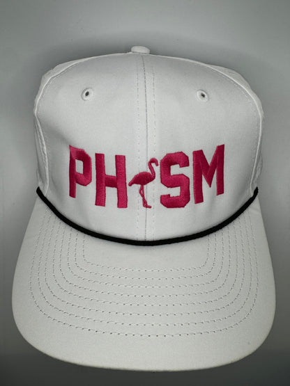 PHISM GOLF BILLBOARD ROPE HAT- WHITE