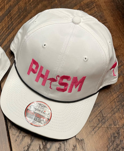 PHISM GOLF BILLBOARD ROPE HAT- WHITE