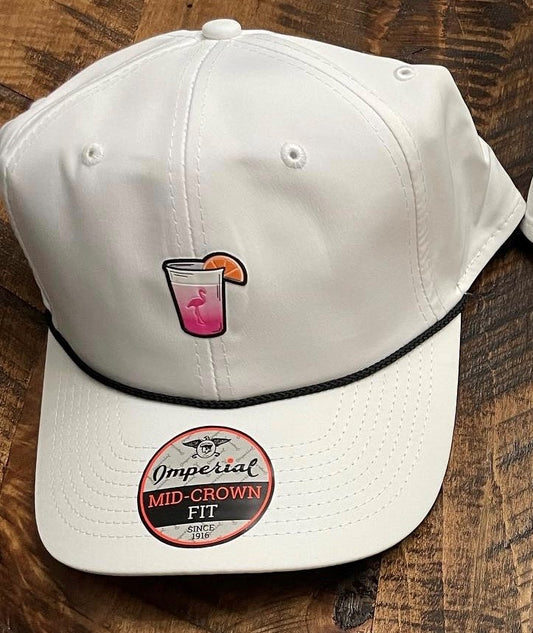 COCKTAILS HAT- WHITE